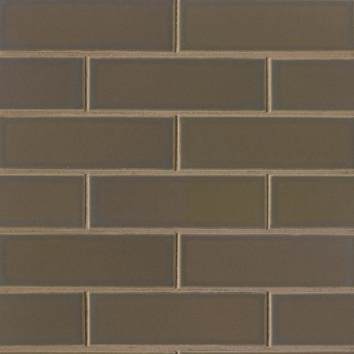 Bedrosians Zenia Collection Umbra (2" x 6" Pieces) 11.5" x 11.25" Matte Porcelain Mosaic Tile