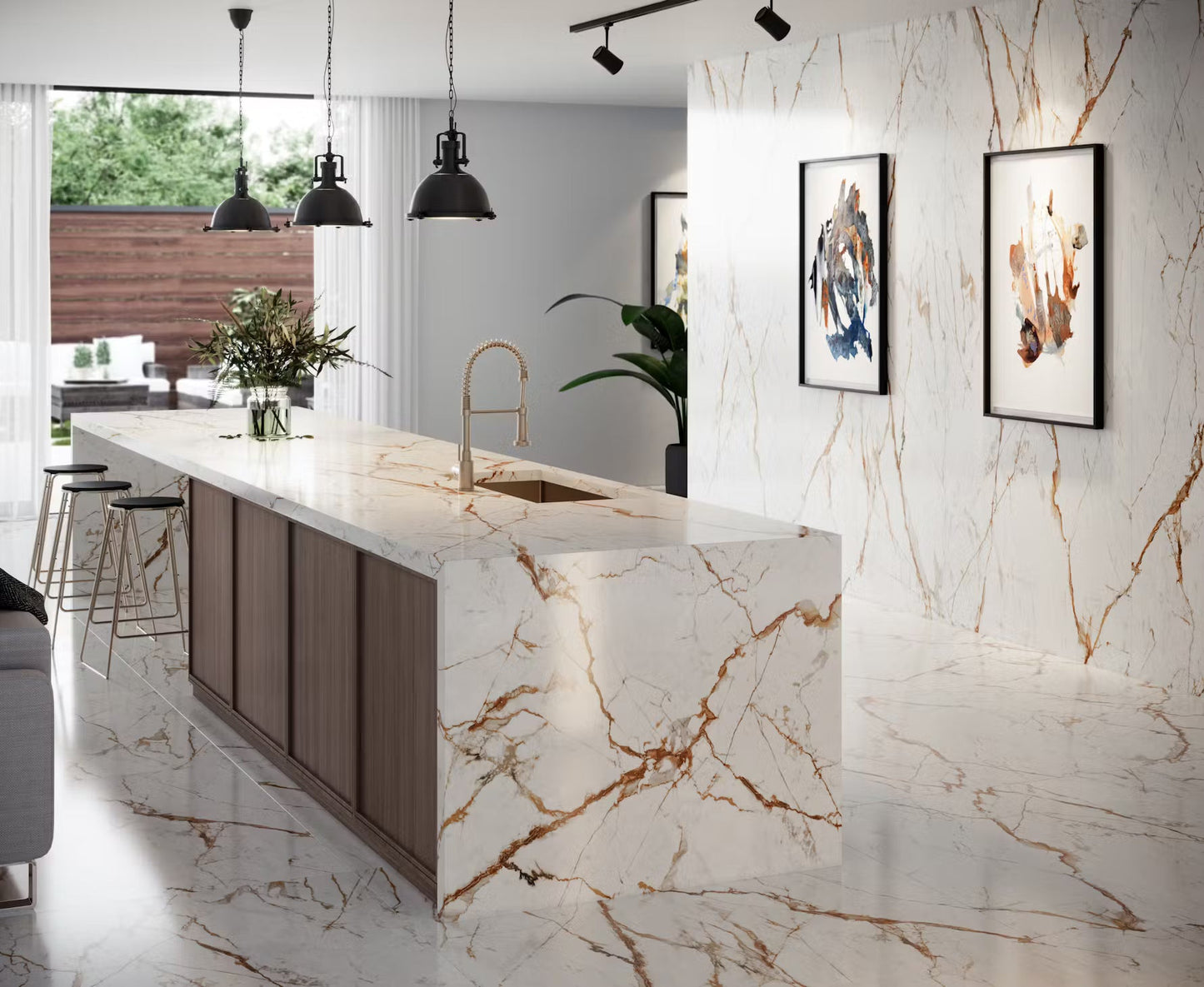 Cosentino Dekton Onirika Collection Awake Polished 126" x 56" Dekton Slab