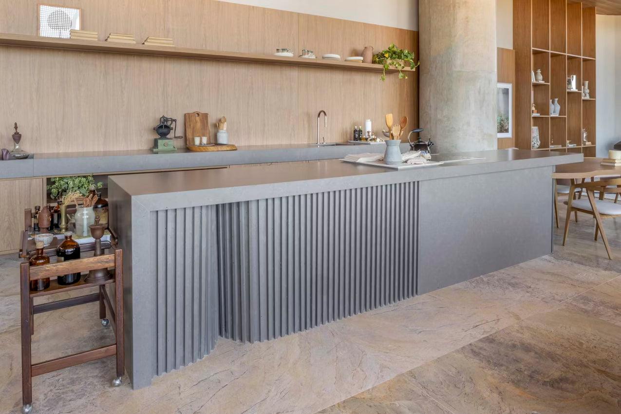 Cosentino Silestone Urban Crash Collection Brass Relish Suede Finish 128" x 63" Quartz Slab
