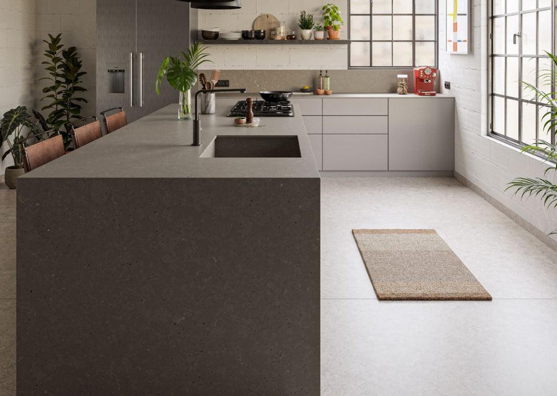 Cosentino Silestone Urban Crash Collection Brass Relish Suede Finish 128" x 63" Quartz Slab