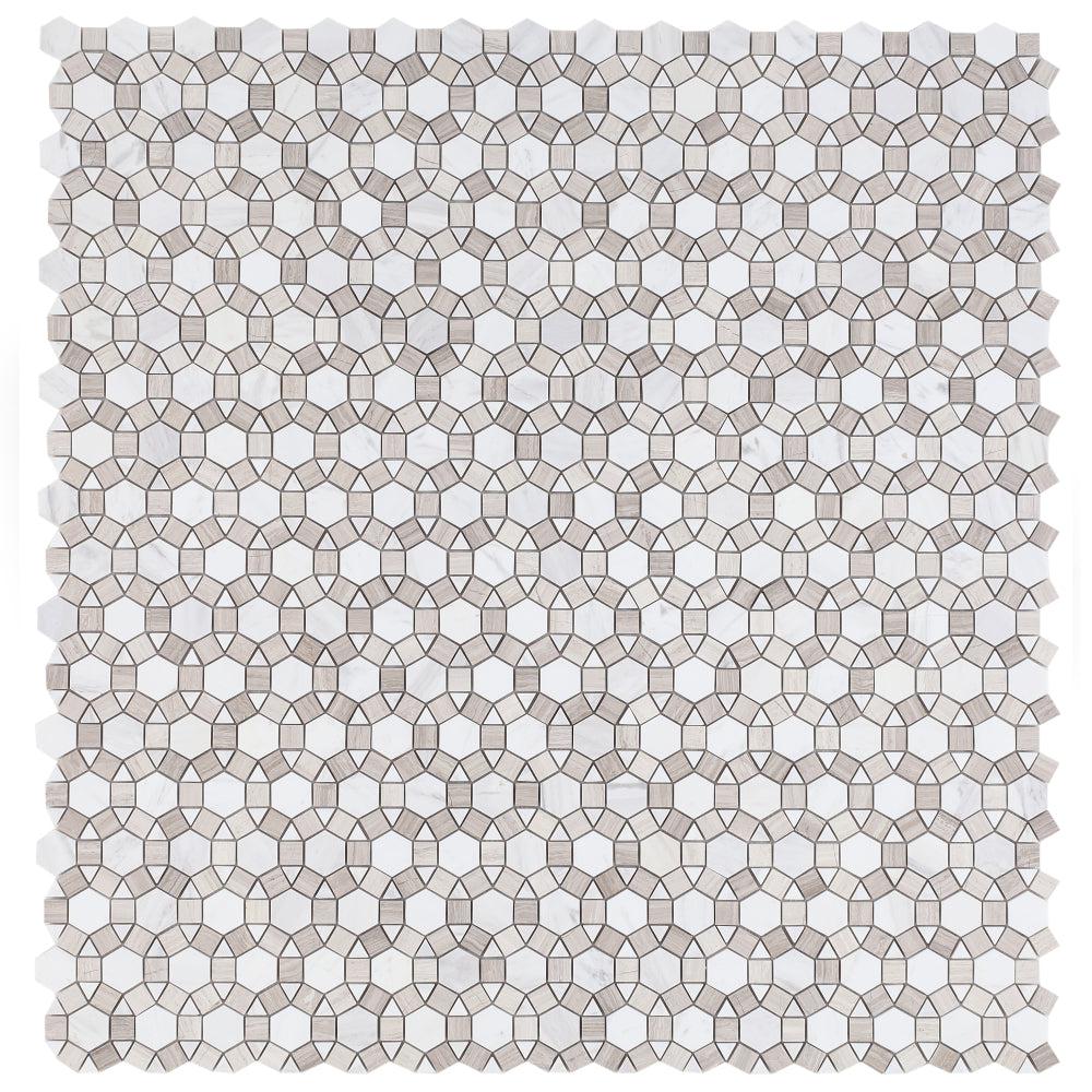 Elysium Tiles Aether Loft Polished 11.5" x 12" Mosaic Tile