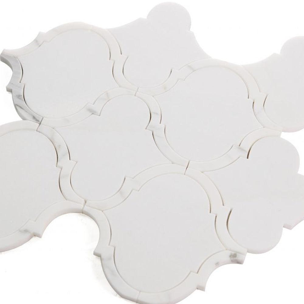 Elysium Tiles Alice Precious Bianco 11.5" x 12" Marble Mosaic Tile