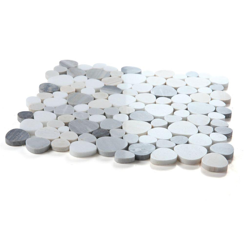 Elysium Tiles Aphrodite Beach 12" x 12" Marble Mosaic Tile