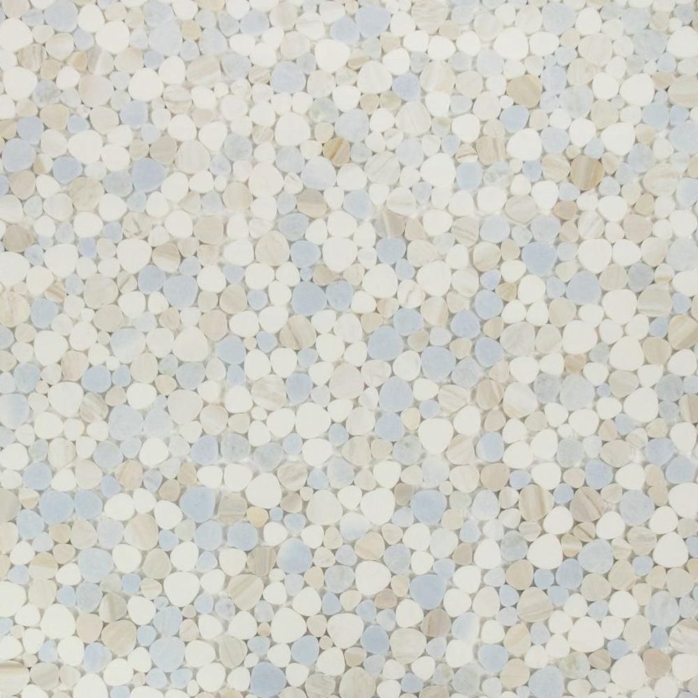 Elysium Tiles Aphrodite Sky 12" x 12" Marble Mosaic Tile