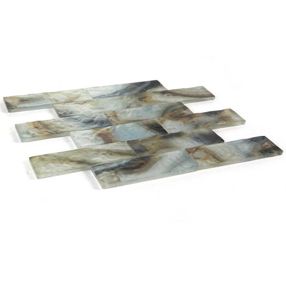 Elysium Tiles Art Onyx Mauna 11.75" x 11.75" Glass Mosaic Tile