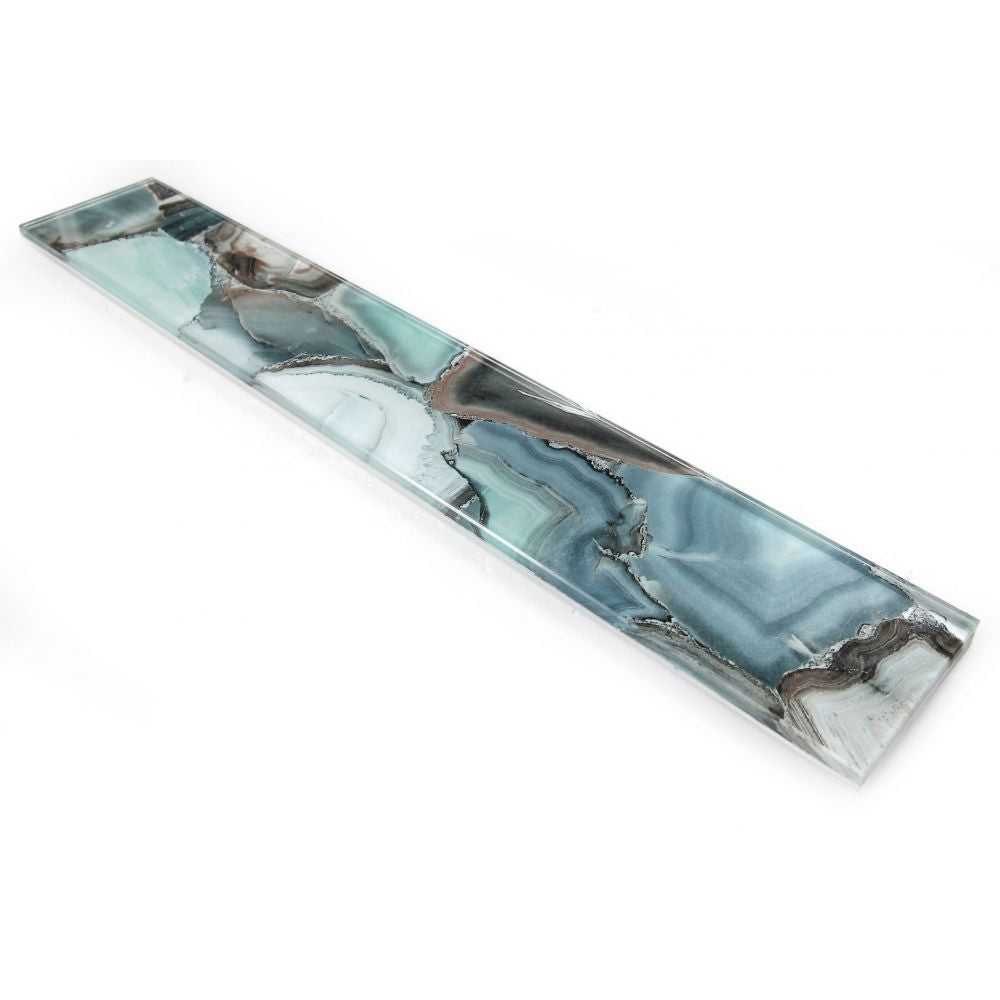 Elysium Tiles Aura Shell Green 4" x 24" Subway Tile