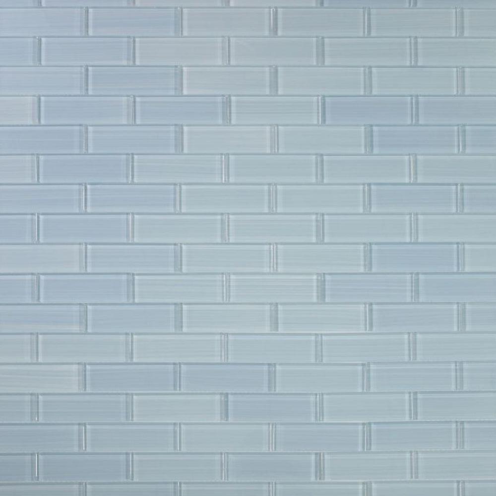 Elysium Tiles Casale Lucy Blue Painting 11.75" x 11.75" Glass Mosaic Tile