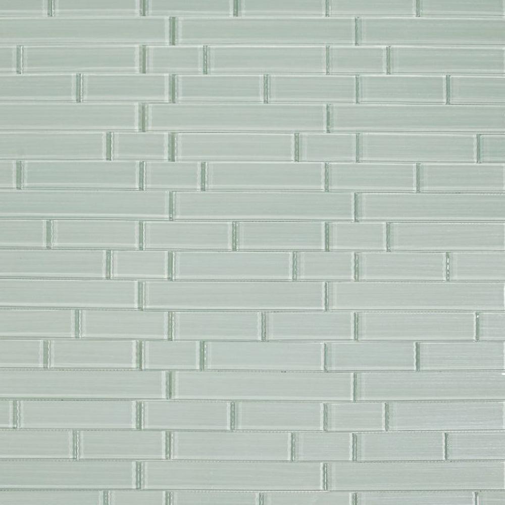 Elysium Tiles Casale Silver Grey Multi Size 11.75" x 11.75" Glass Mosaic Tile