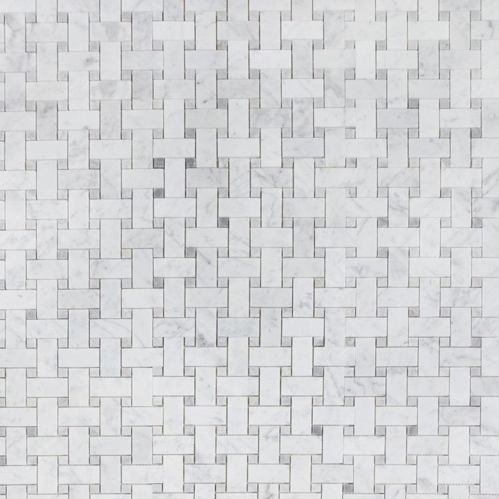 Elysium Tiles Cross Loft 12" x 12" Marble Mosaic Tile