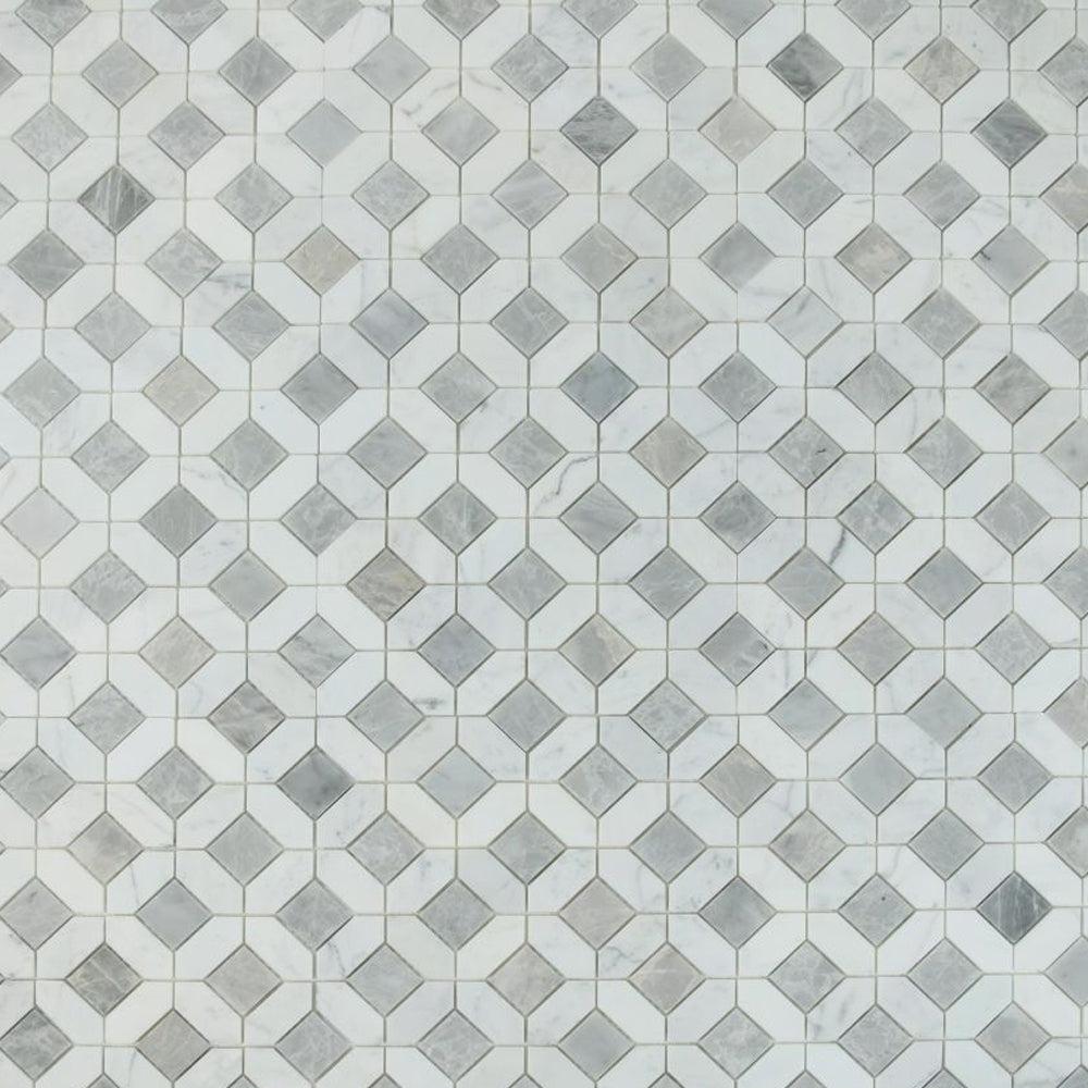 Elysium Tiles Eclipse Dawn 12.25" x 12.25" Marble Mosaic Tile