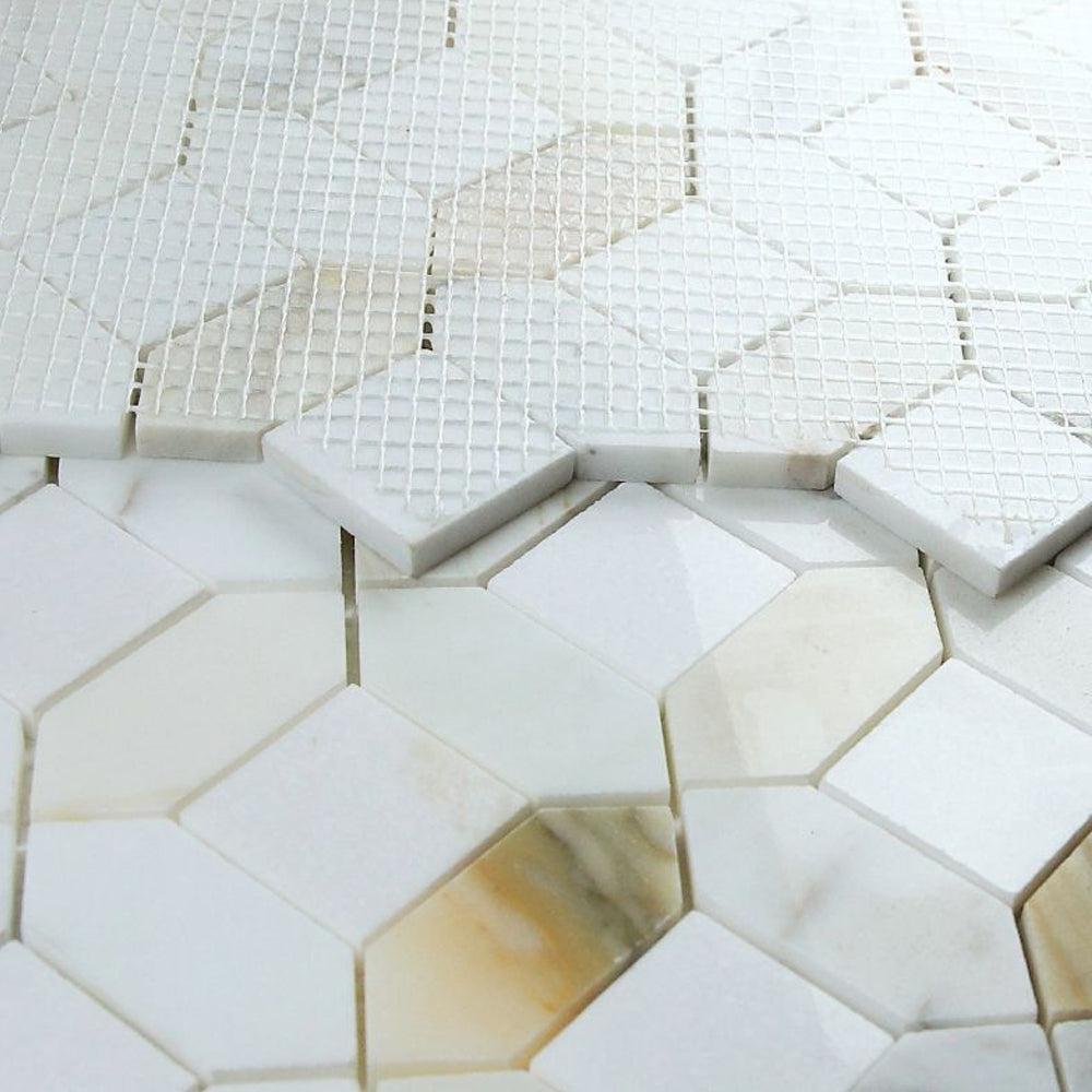 Elysium Tiles Eclipse Sun 12" x 12"Marble Mosaic Tile