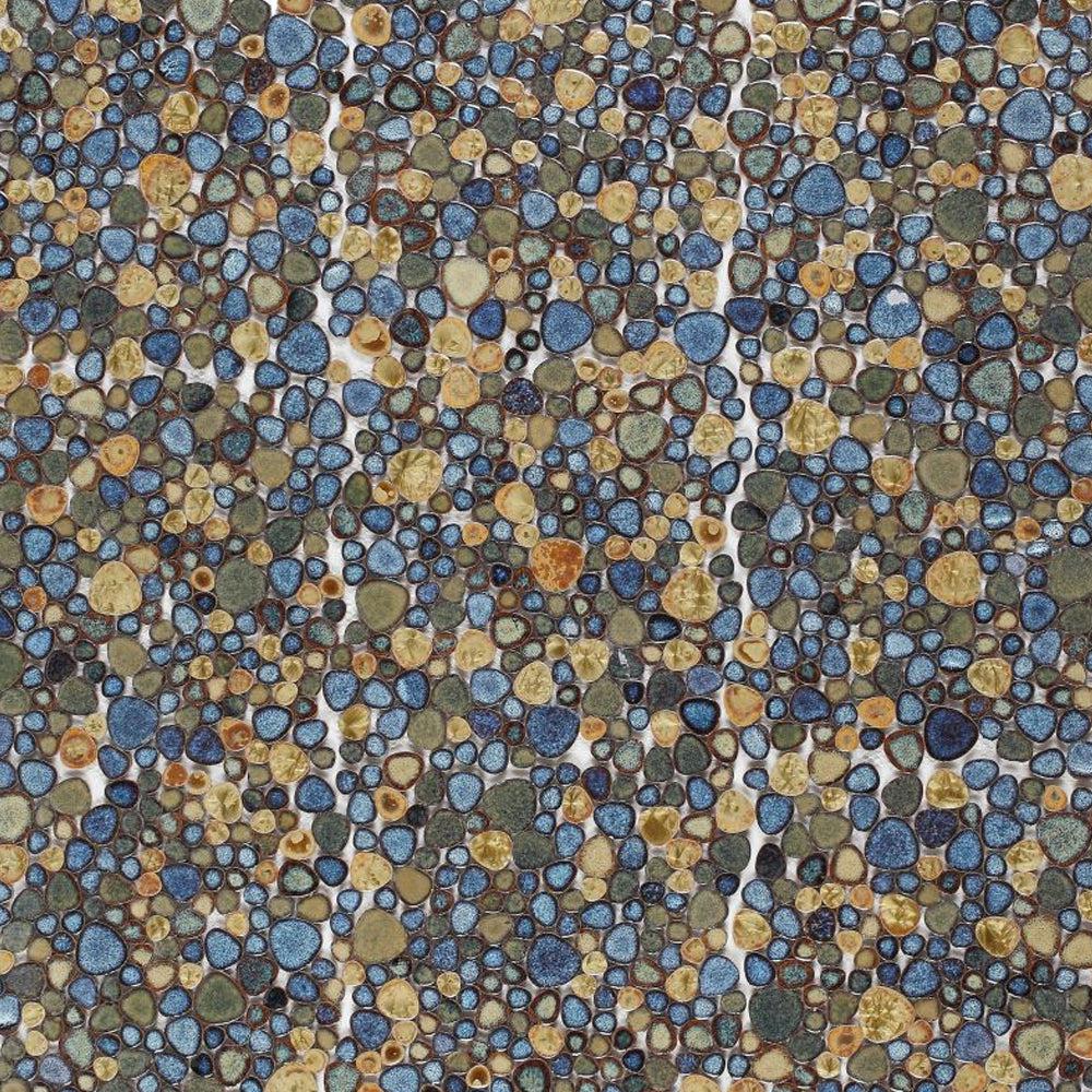 Elysium Tiles Growing Olive 11.5" x 11.5" Porcelain Mosaic Tile
