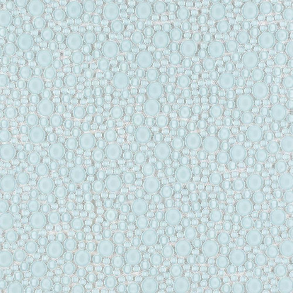 Elysium Tiles Lady Turquoise 10.75" x 10.75" Glass Mosaic Tile