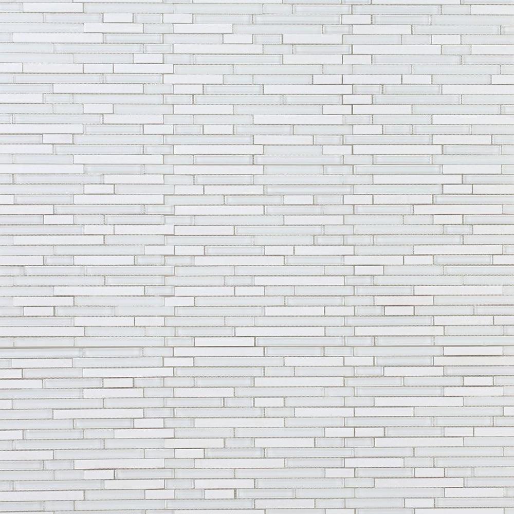 Elysium Tiles Linear Thassos 11.75" x 12" Mosaic Tile
