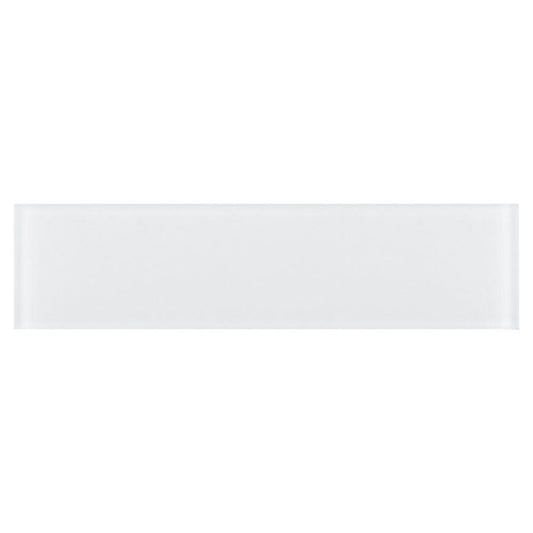 Elysium Tiles Lucy White Frosted 4" x 16" Subway Tile