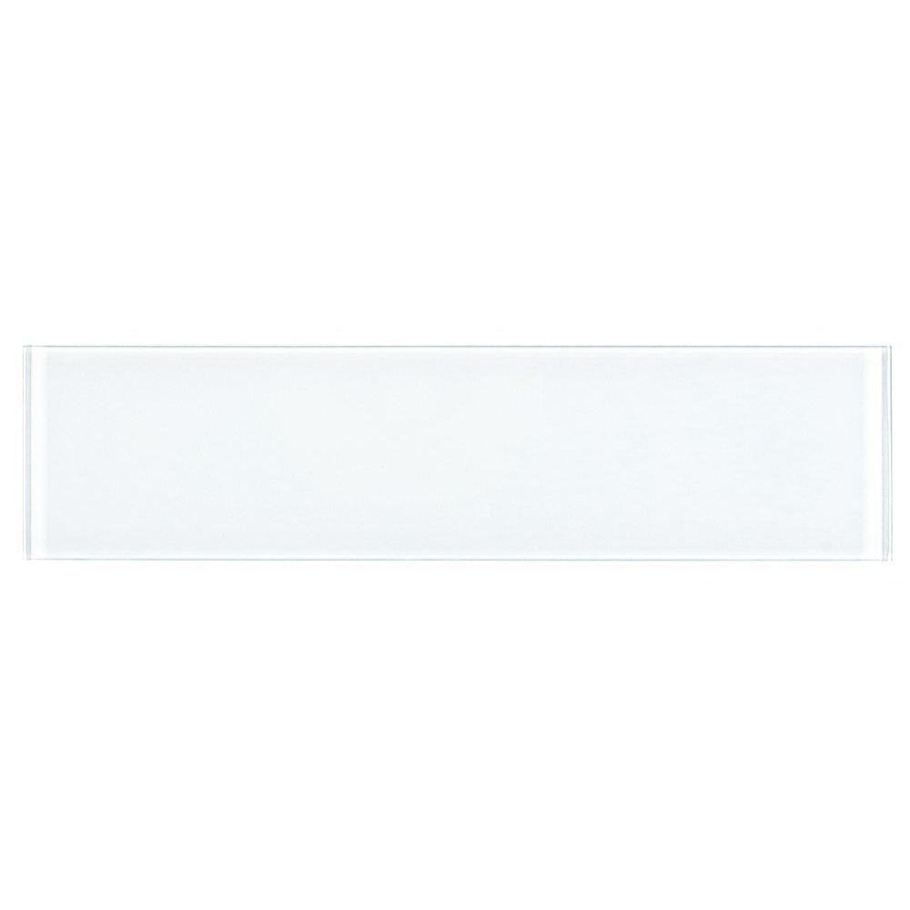Elysium Tiles Lucy White Glossy 4" x 16" Subway Tile