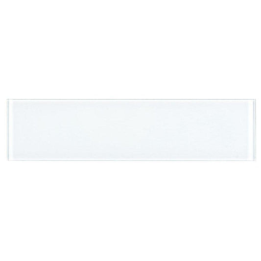 Elysium Tiles Lucy White Glossy 4" x 16" Subway Tile