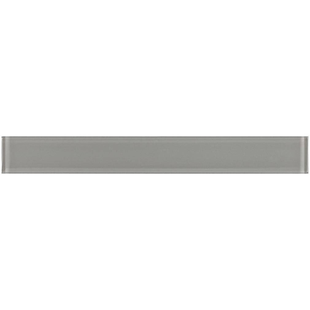 Elysium Tiles MIA Grey Glossy 2" x 16" Subway Tile