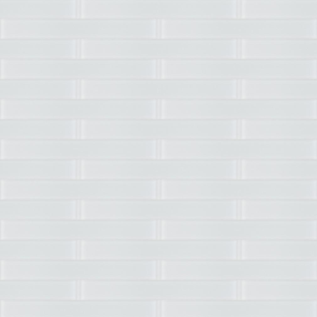 Elysium Tiles MIA White Frosted 2" x 16" Subway Tile