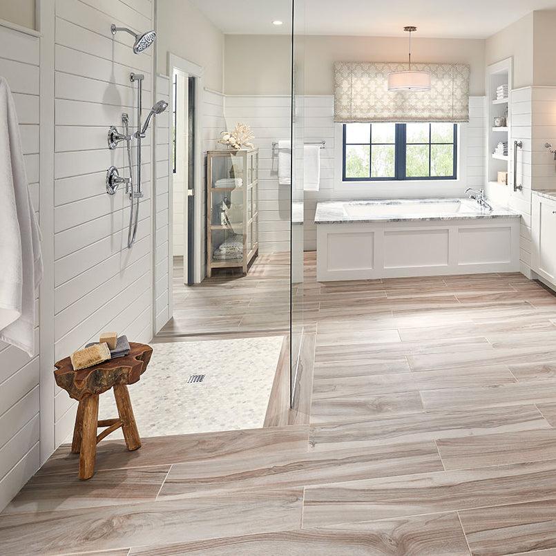 MSI Arabescato Carrara (1" Hexagon Pieces) 12" x 12" Honed Marble Mosaic Tile