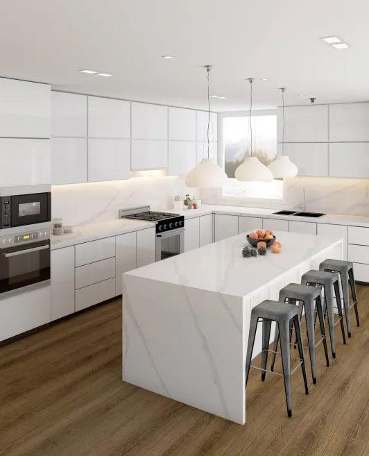 Pental Quartz Arabescato Polished Quartz Slab