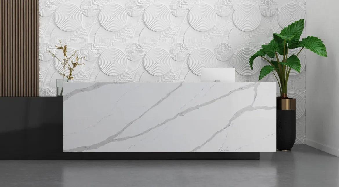 Pental Quartz Arabescato Polished Quartz Slab