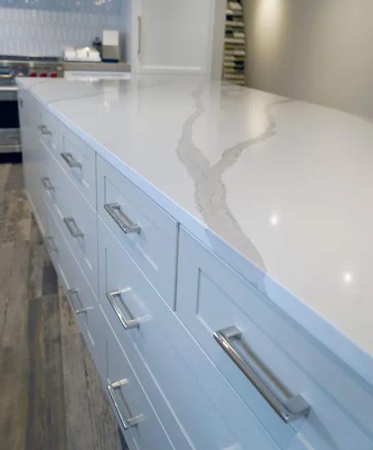 Pental Quartz Arabescato Polished Quartz Slab