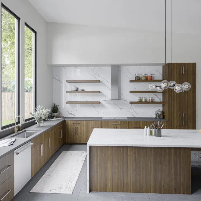 Pental Quartz Lux Aurum Bookmatched Polished Quartz Slab