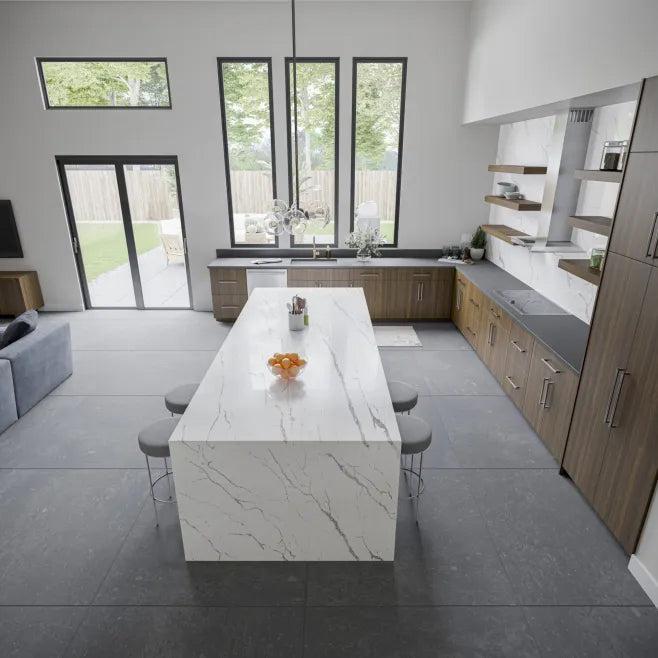 Pental Quartz Lux Aurum Bookmatched Polished Quartz Slab