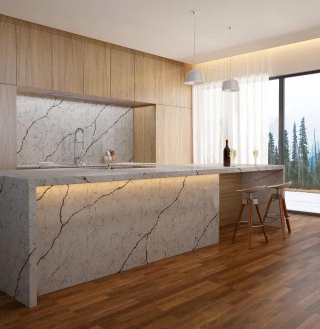 Pental Quartz Sable Polished Quartz Slab