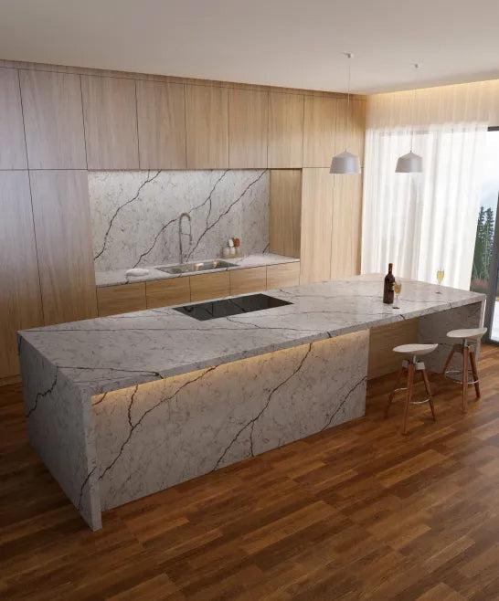 Pental Quartz Sable Polished Quartz Slab