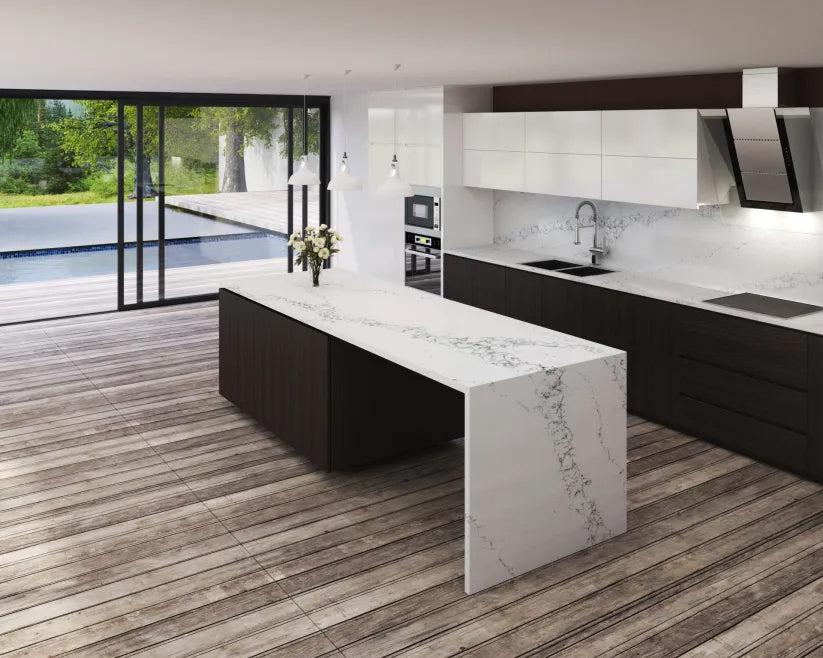 Pental Quartz Statuario Polished/Honed Quartz Slab