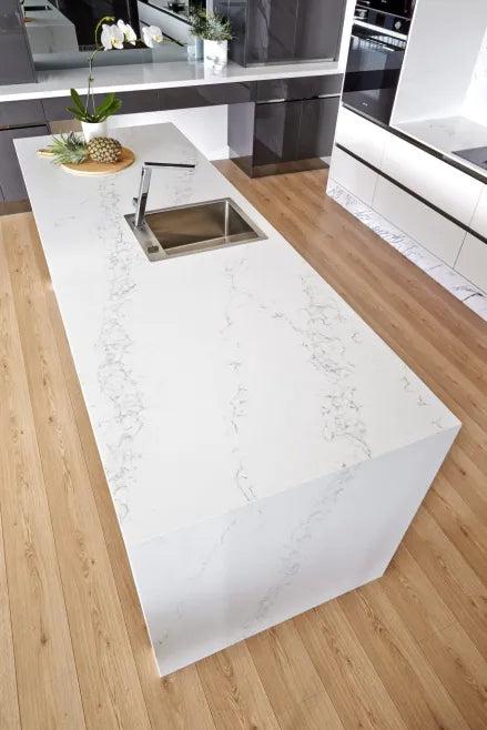 Pental Quartz Statuario Polished/Honed Quartz Slab