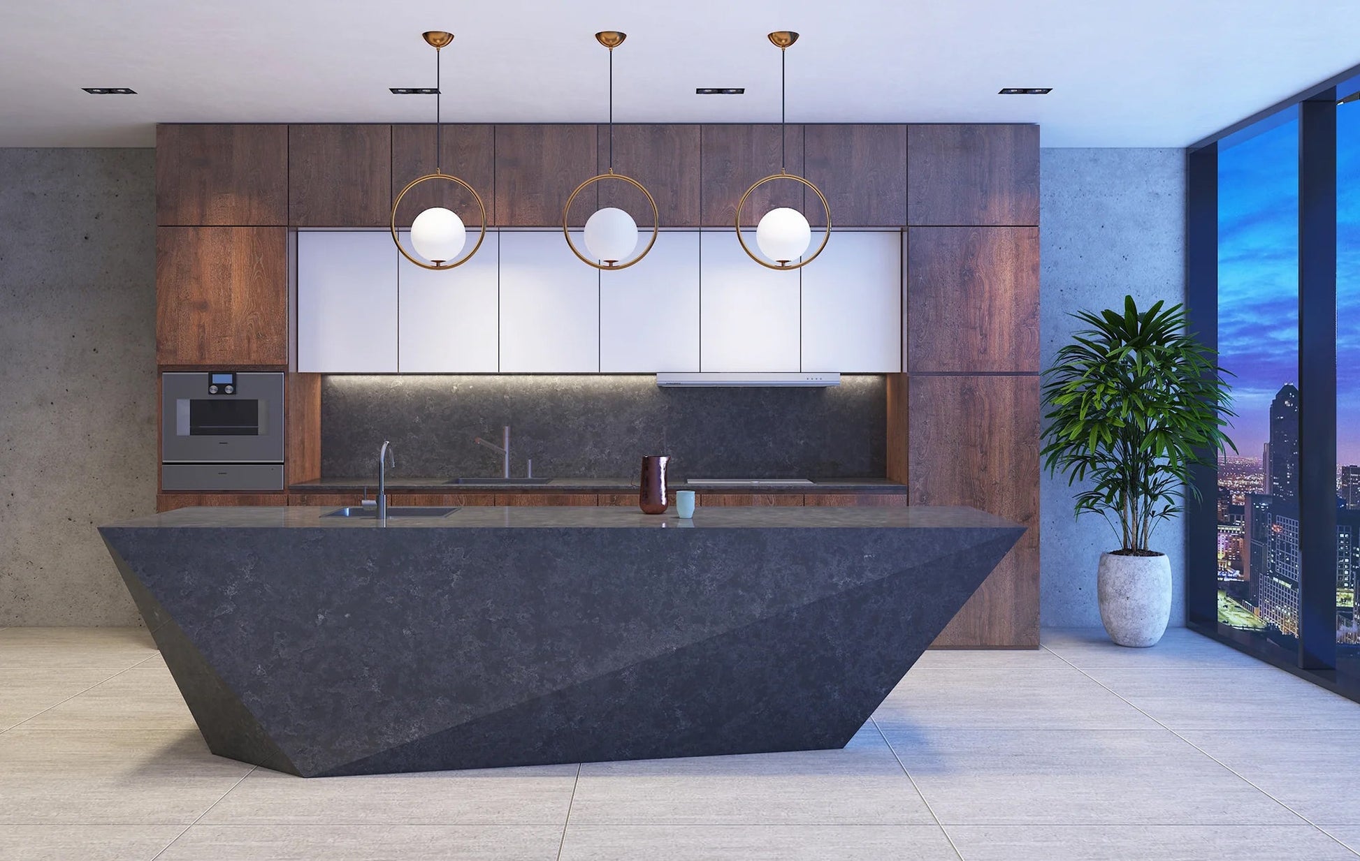 Pental Quartz Tartufo Honed Quartz Slab