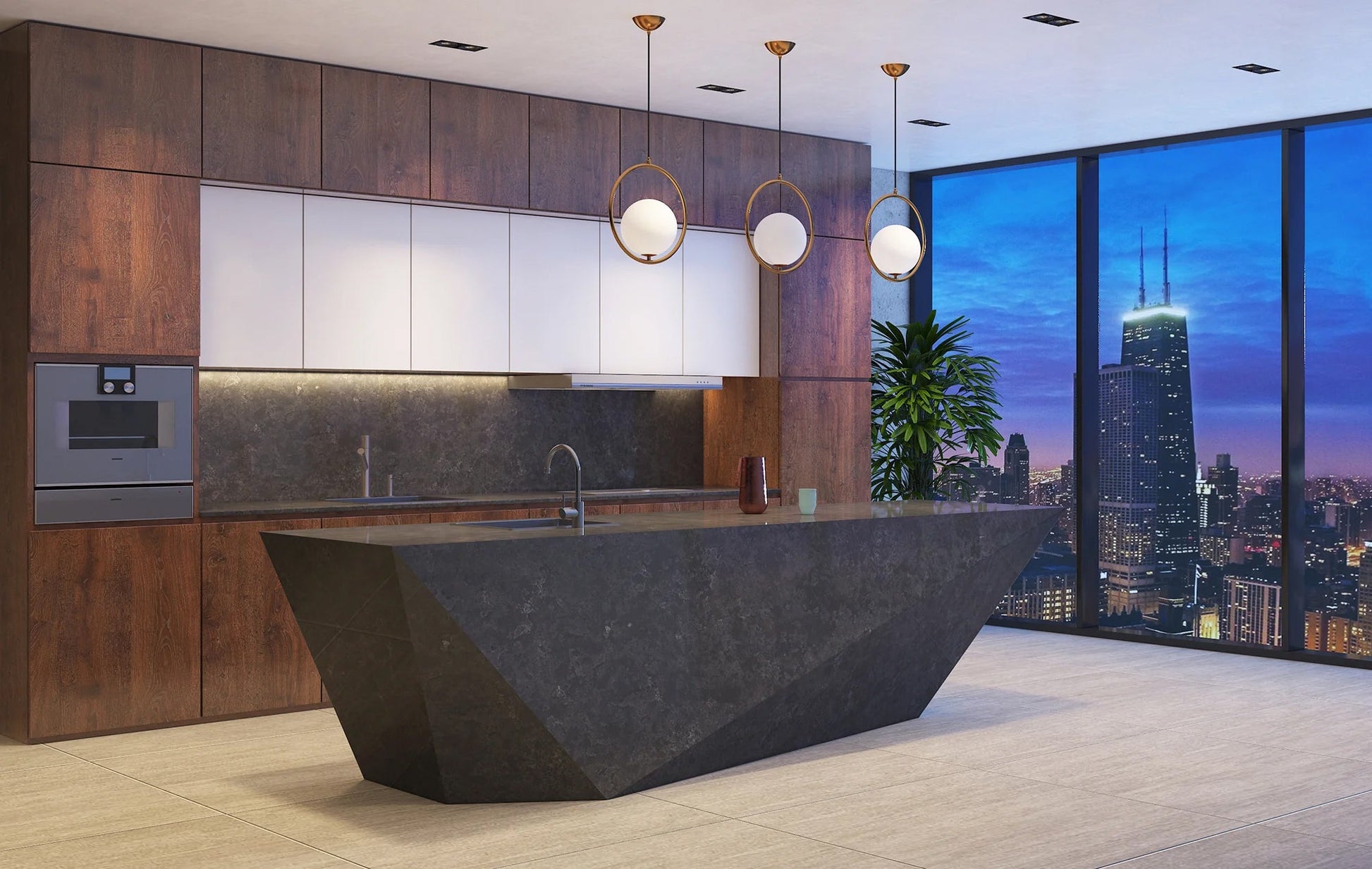 Pental Quartz Tartufo Honed Quartz Slab