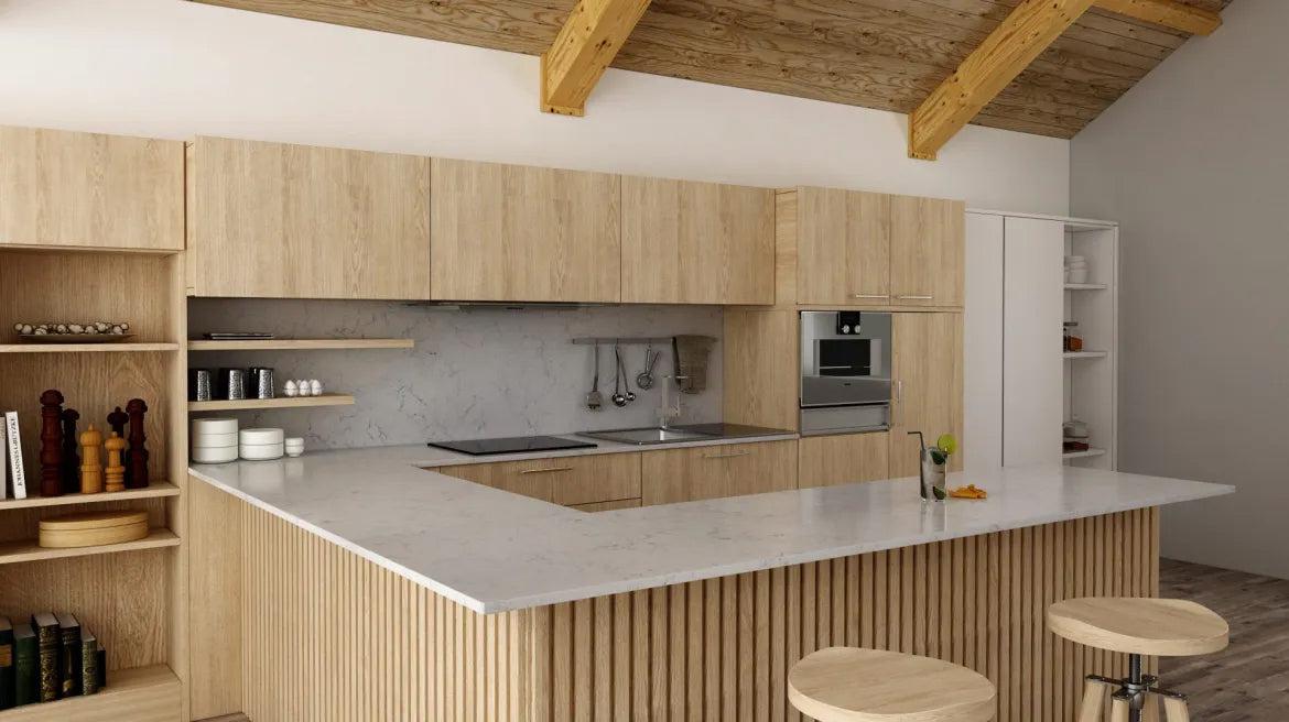 Pental Quartz Valley White Polished Quartz Slab