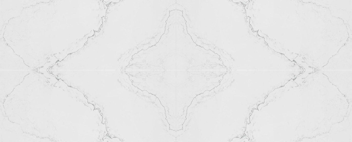 Raphael Stone Ariston White Polished 126" x 63" Quartz Slab