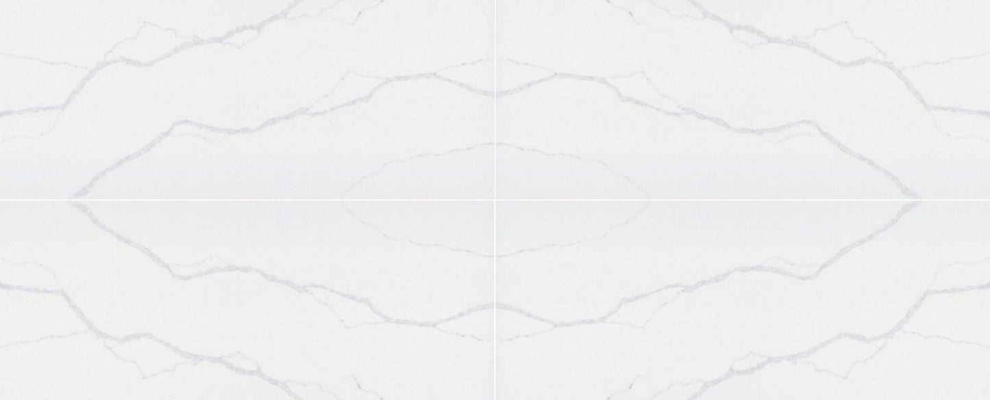 Raphael Stone Borghini Silver Polished 126" x 63" Quartz Slab
