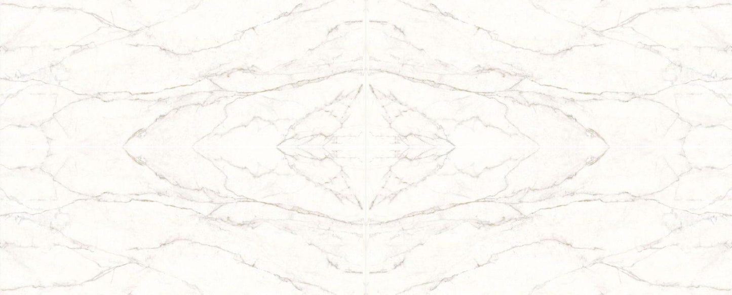 Raphael Stone Calacatta Crema Bookmatched 127" x 64" Porcelain Slab