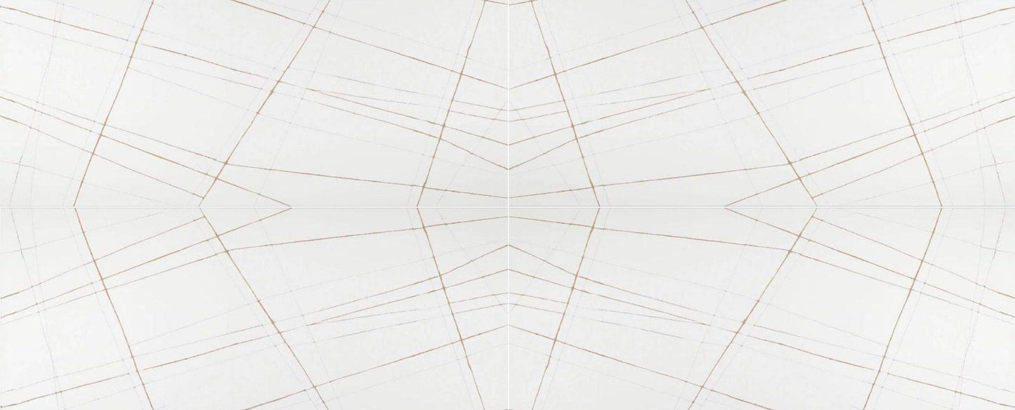 Raphael Stone Calacatta Florence Polished 126" x 63" Quartz Slab