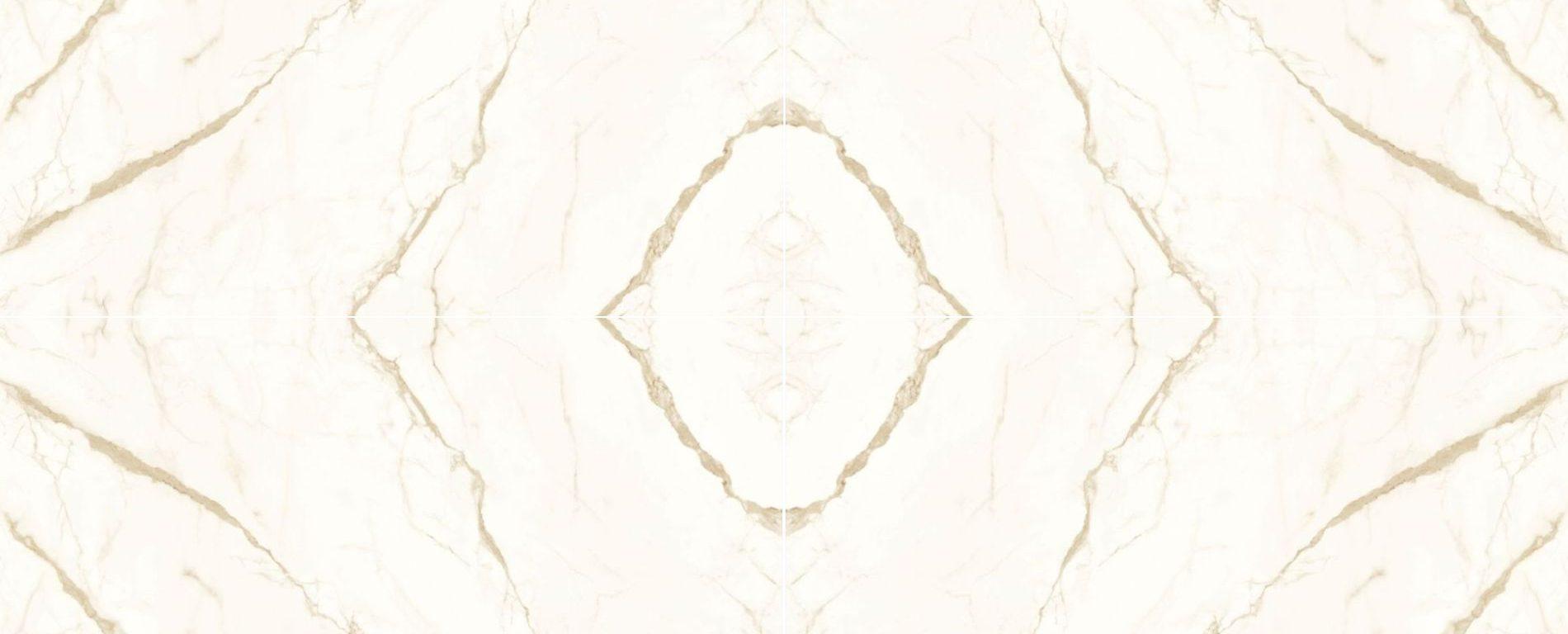 Raphael Stone Calacatta Oro Bookmatched 127" x 64" Porcelain Slab