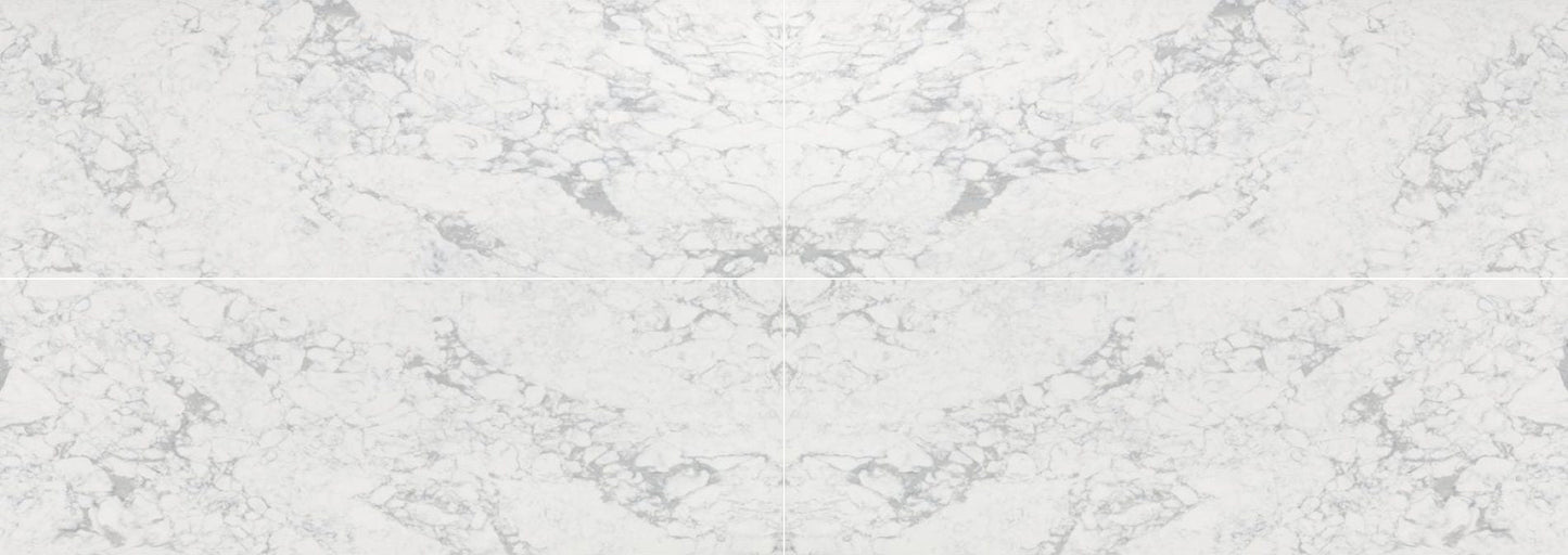 Raphael Stone Calacatta Statuario Polished 126" x 63" Quartz Slab