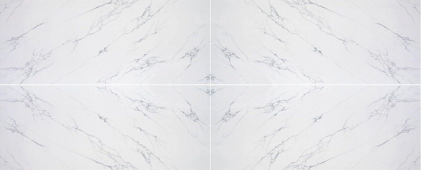 Raphael Stone Venatino White Polished 126" x 63" Quartz Slab