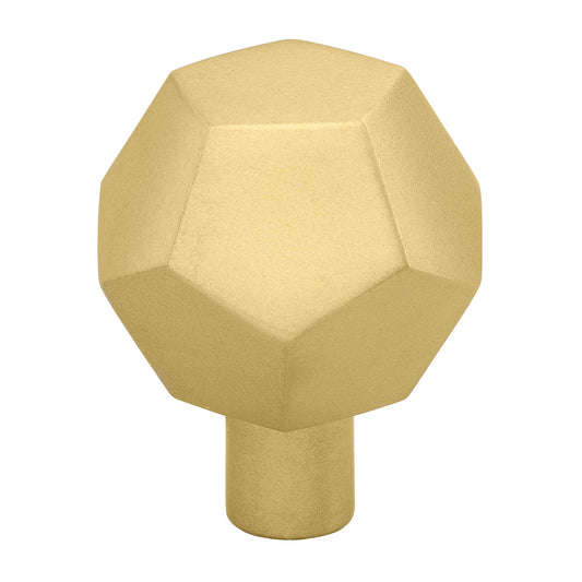 1 1/2" (38mm) Solid Faceted Cabinet Knob