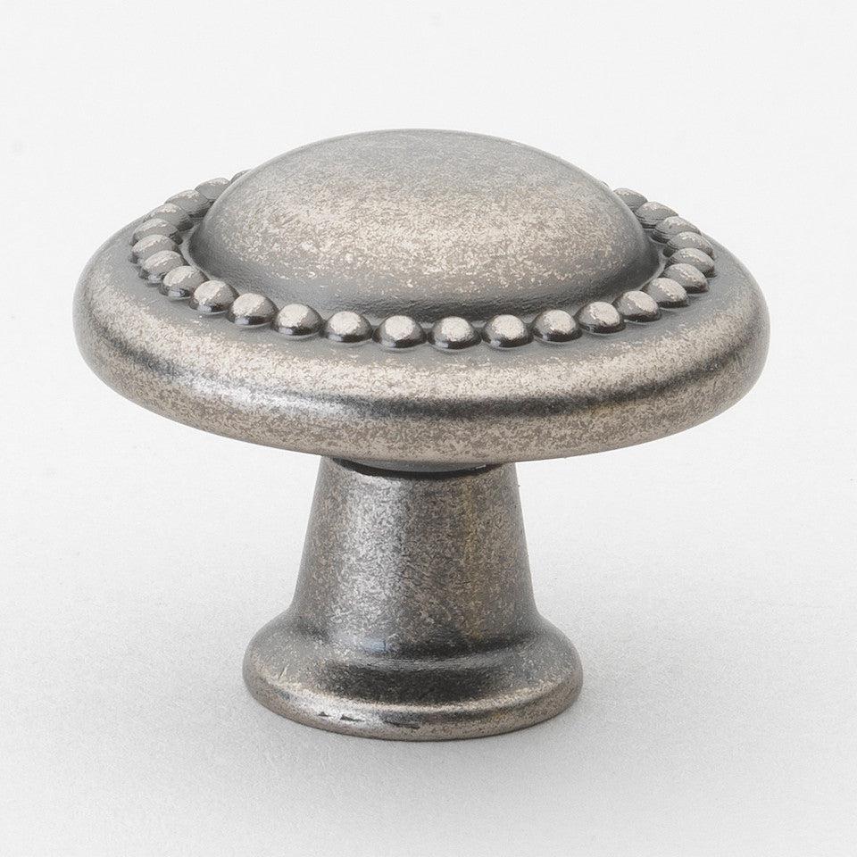 1 1/4" (32mm) Transitional Round Beaded Cabinet Knob