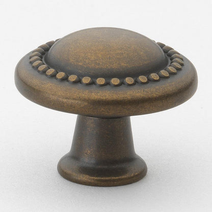 1 1/4" (32mm) Transitional Round Beaded Cabinet Knob