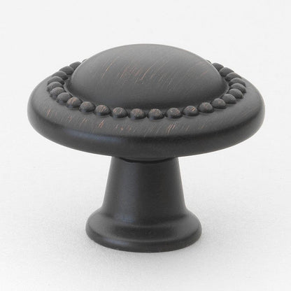 1 1/4" (32mm) Transitional Round Beaded Cabinet Knob