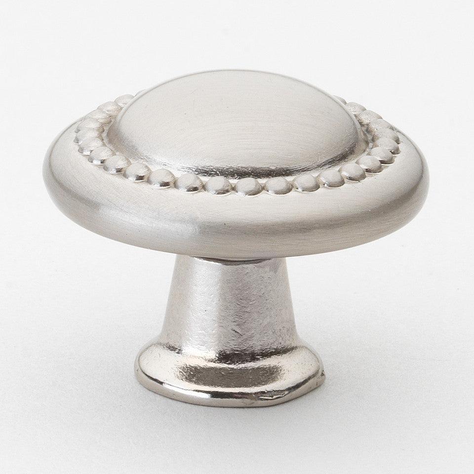 1 1/4" (32mm) Transitional Round Beaded Cabinet Knob