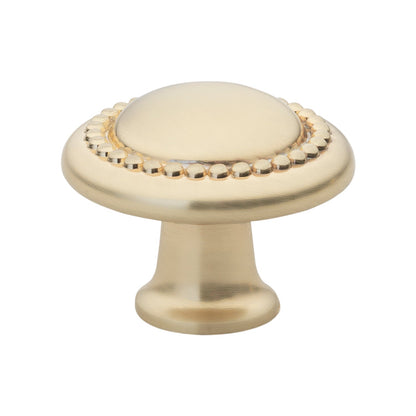 1 1/4" (32mm) Transitional Round Beaded Cabinet Knob