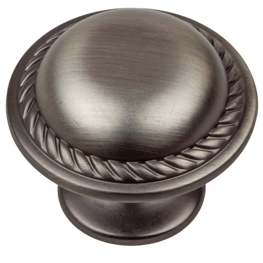 1 1/8" (28.5mm) Rustic Round Rope Cabinet Knob